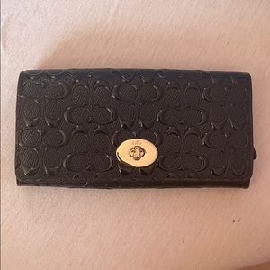 Black coach wallet/clutch